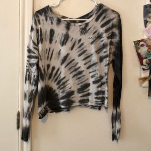 Tie die long sleeve tee